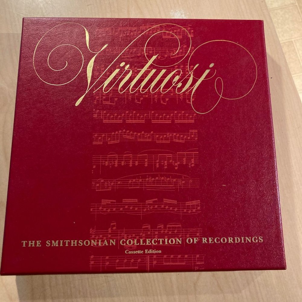 1985 VIRTUOSI THE SMITHSONIAN COLLECTION OF RECORDINGS CASSETTE EDITION 5 TAPES